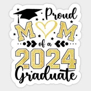 Proud Mom Of A Class Of 2024 Graduate 2024 Senior Mom 2024 Sticker